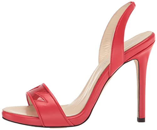 Tiannia Barnes womens Giselle Slingback Heeled Sandal, Red, 8 US
