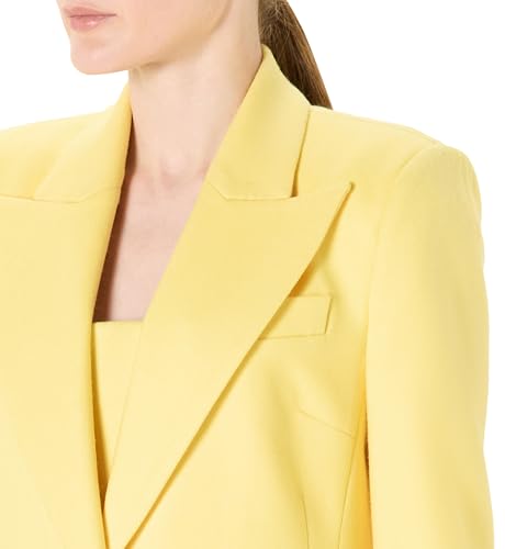 Sergio Hudson, SB Peak Lapel Blazer, 4, Yellow