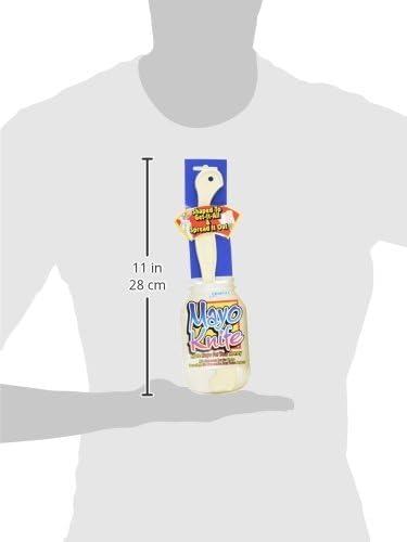 Compac Mayo Knife & Jar Scraper Spreader - Plastic Knife Spatula for Scraping Mayonnaise Jars and Spreading Condiments Easily with Little Mess, Helpful Kitchen Gadgets and Accessories, 1 Piece