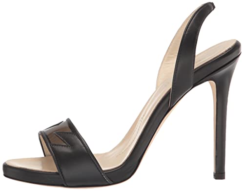 Tiannia Barnes womens Giselle Slingback Heeled Sandal, Black, 11 US