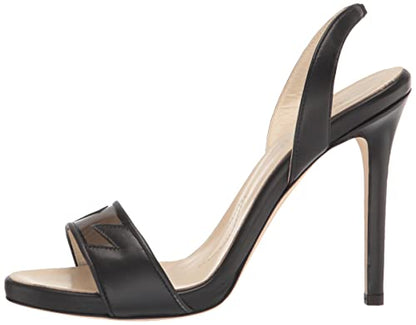 Tiannia Barnes womens Giselle Slingback Heeled Sandal, Black, 6 US