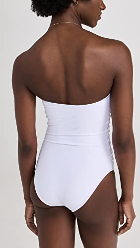 JADE Swim Women's Yara One Piece, White, XL