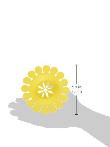 Compac Sink Daisy Scented Kitchen Sink Strainer infuses & Freshens Your Sink, Must Have Kitchen Sink Accessories, Sink Drain Strainer - Catcher, Yellow, Lemon Scent, 6 Count, (3 Packs of 2)