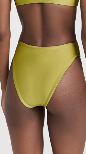JADE Swim Women's Cami Bikini Bottoms, Mantis Sheen, Green, XS