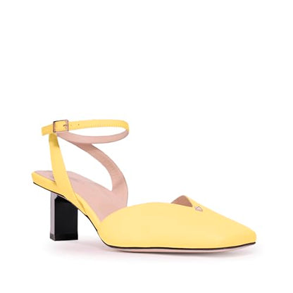 Tiannia Barnes Women's Hope Ankle Strap Pump, Yellow, 12
