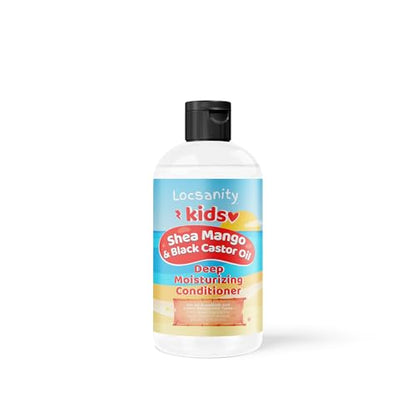 Locsanity Shea and Mango Kids Moisturzing and Deep Conditioning Conditioner, 12 oz, for Natural, Kinky and Curly Hair, Locs