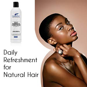 FRAGFRE 2 in 1 Shampoo and Conditioner 12 oz (2-Pack Gift Set) - Fragrance Free Conditioning Shampoo for Short to Medium Hairs - Color Safe - Sulfate Free Cleansing Conditioner for Sensitive Skin