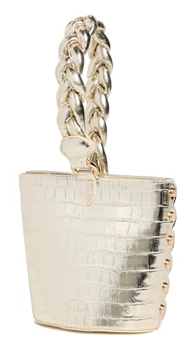 Florian London Women's Ava Wristlet Bag, Gold, One Size