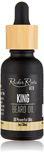 Rucker Roots x King Beard Oil | Nut Free Oils| 10 Powerful Oils| Moisture Lock| Smooth & Shiny| For Healthy Hair Growth|