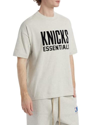 Fear of God Essentials, Knicks Cotton Jersey T-Shirt, Small, Light Heather