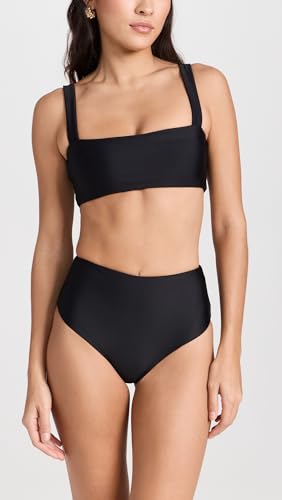 JADE Swim Women's Bound Bikini Bottoms, Black, XS