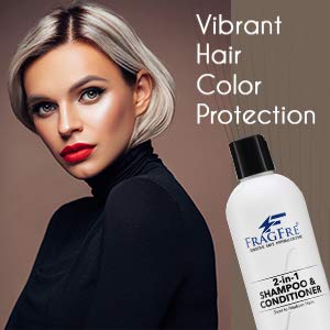 FRAGFRE 2 in 1 Shampoo and Conditioner 12 oz - Fragrance Free Conditioning Shampoo for Short to Medium Hairs - Color Safe Wash and Go - Sulfate Free Cleansing Conditioner for Sensitive Scalps (1 Pack)