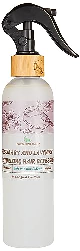 Natural V.I.P. Rosemary and Lavender Moisturizing Hair and Scalp Hair Growth and Hair Loss Treatment Spray with Glycerine