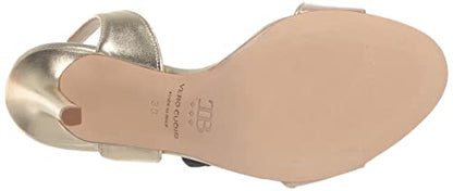 Tiannia Barnes womens Giselle Slingback Heeled Sandal, Rose Gold, 9 US