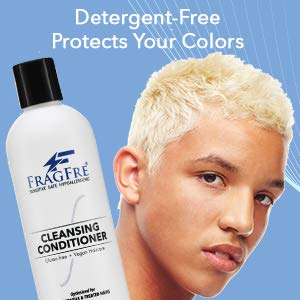 FRAGFRE Cleansing Conditioner for Fine Fragile and Treated Hairs 12 oz (2-Pack Gift Set) - Mild Conditioning Shampoo for Sensitive Skin - Sulfate Free Fragrance Free Paraben Free - Vegan Co-wash