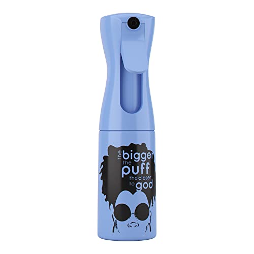 adwoa beauty Blue Custom Continuous Ultra Fine Mist Spray Bottle, Multi-Tasking for Hair, Skin, Home, Pet Care and more, Refillable and Reusable 5oz.