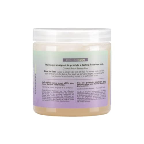 EDEN BodyWorks Lavender Aloe Smoothing Hair Gel (8 oz) - Enhances Curly or Natural Hair Look – Smooth Frizz & Tame Flyaways