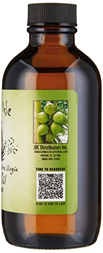 Sunny Isle Jamaican Extra Virgin Coconut Oil, 4 Ounce