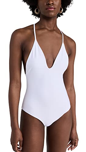 JADE Swim Women's All in One Piece, White, S
