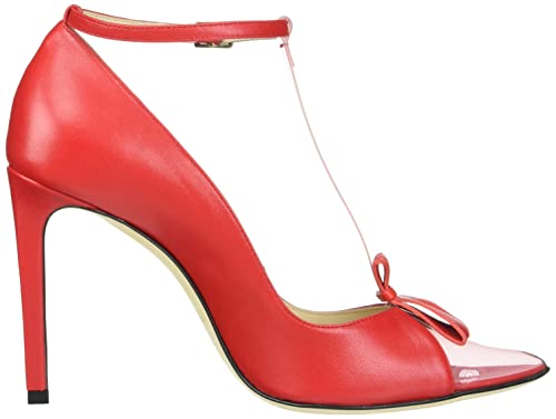 Tiannia Barnes Women's Tamron T-Strap Pump, Red, 10