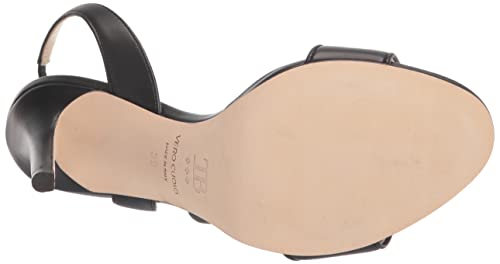 Tiannia Barnes womens Giselle Slingback Heeled Sandal, Black, 6 US