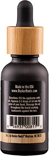 Rucker Roots x King Beard Oil | Nut Free Oils| 10 Powerful Oils| Moisture Lock| Smooth & Shiny| For Healthy Hair Growth|