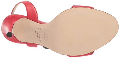 Tiannia Barnes womens Giselle Slingback Heeled Sandal, Red, 8 US