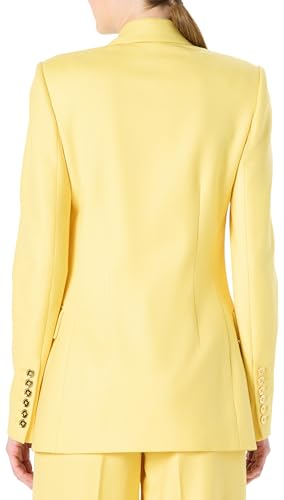 Sergio Hudson, SB Peak Lapel Blazer, 4, Yellow