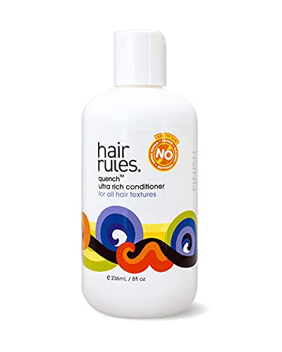Quench Ultra Rich Conditioner 8oz - Deep Hydration for All Hair Textures, Shine Enhancer & Frizz Control