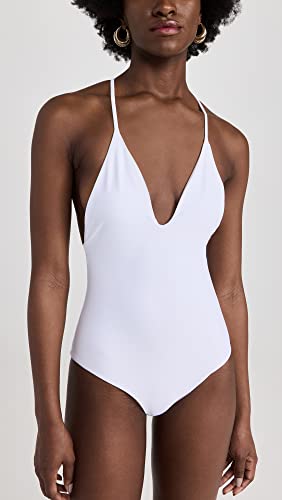 JADE Swim Women's All in One Piece, White, S