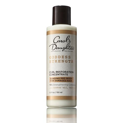 Carol's Daughter Goddess Strength Curl Restoration Concentrate, Bonding Pre Shampoo Hair Repair Treatment For Damaged Hair, 5.1 Fl Oz