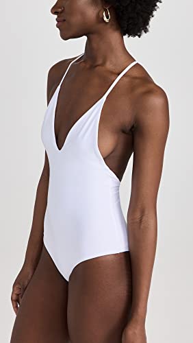 JADE Swim Women's All in One Piece, White, S