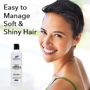 FRAGFRE 2 in 1 Shampoo and Conditioner 12 oz (2-Pack Gift Set) - Fragrance Free Conditioning Shampoo for Short to Medium Hairs - Color Safe - Sulfate Free Cleansing Conditioner for Sensitive Skin