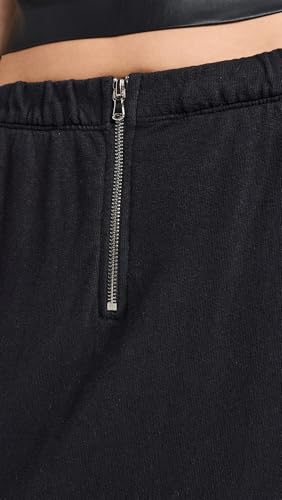 Sami Miro Vintage Women's Porterhouse Maxi Skirt in French Terry, Black, M