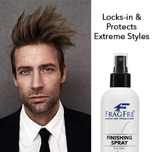 FRAGFRE Hair Finishing Spray Firm Hold 8 oz - Hair Spray for Sensitive Skin - Fragrance Free Hypoallergenic Parabens Free - Holds and Protects Your Styles without Irritations -Vegan No Gluten (1 Pack)