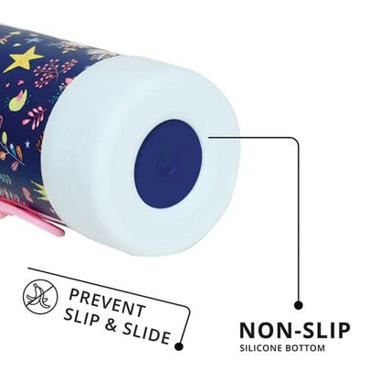 Elemental Iconic Kids Water Bottle with Straw Lid & Stress Reliever Pop It Handle, Leak-Proof When Closed, Triple Insulated Stainless Steel Reusable Thermos Water Bottle, 20oz - Unicorn