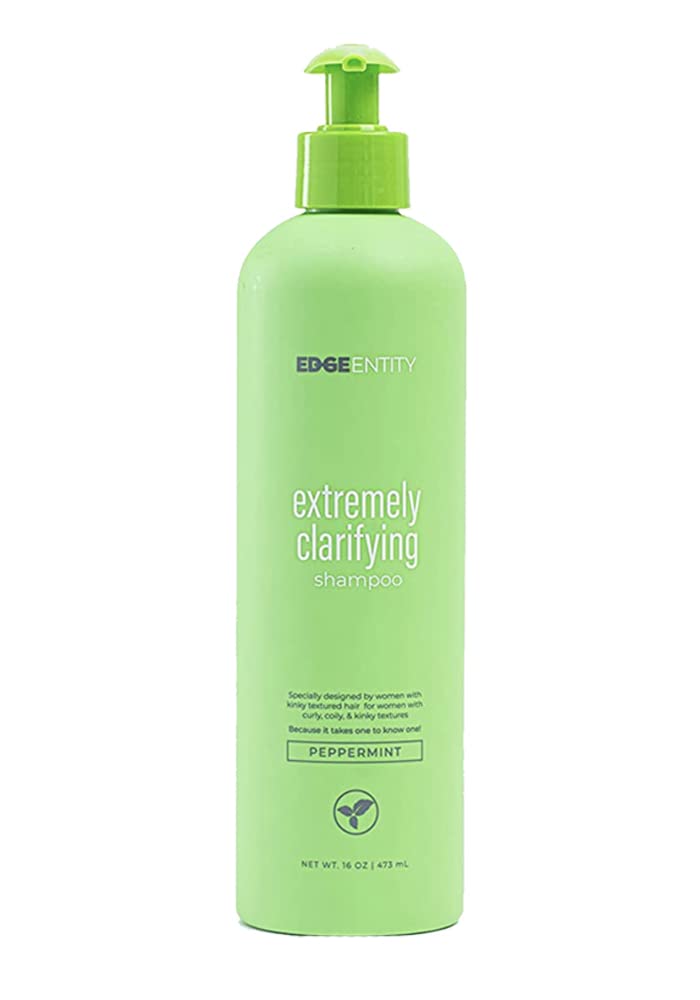 Edge Entity Peppermint oil Shampoo- Extremely Deep Cleanse and Clarifying Shampoo, Cleansing Treatment for 4A-4C hair types, for Women- 8 oz