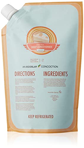 Ecoslay Banana Cream Deep Conditioner 8 oz - Nourishing Hair Mask for Dry, Damaged, Frizzy, and Curly Hair - Plant-Based Deep Conditioning Treatment for Natural and Color Treated Hair