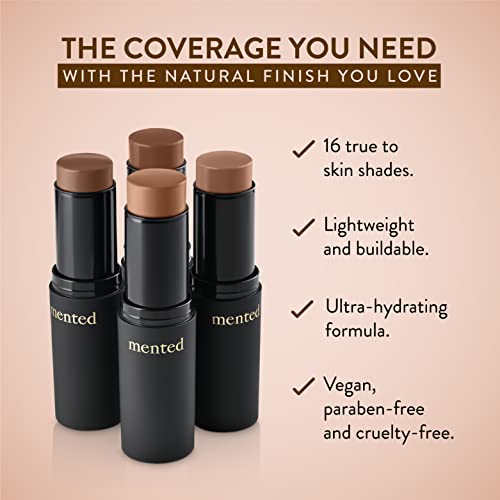 Mented Cosmetics Foundation Stick, Contour Stick, Or Concealer Stick for Dark Skin, Foundation for Black Women Makeup Stick, Dark Contour Stick, Stick Foundation Makeup Vegan and Cruelty Free, D40