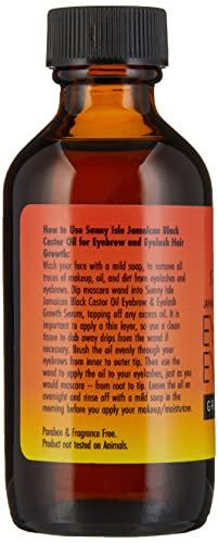 Sunny Isle Jamaican Black Castor Oil Eyelash & Eyebrow Growth Serum 2oz