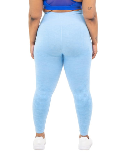 ICONI Women's Seamless High-Waisted Legging Blue Medium