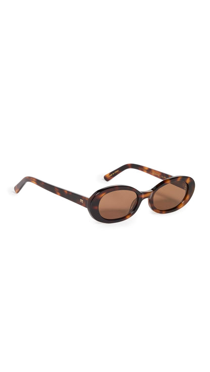 Elisa Johnson Women's Lyric Leigh Sunglasses, Brown Tortoise, One Size