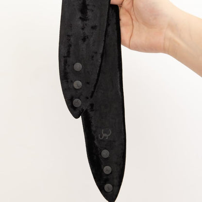 SWIRLYCURLY Women’s Fashion Headband for Thick, Natural, Curly Hair | No-Slip, 3-Snap, Adjustable, Washable, Turban Headwrap (1 Pack, Black Velvet)