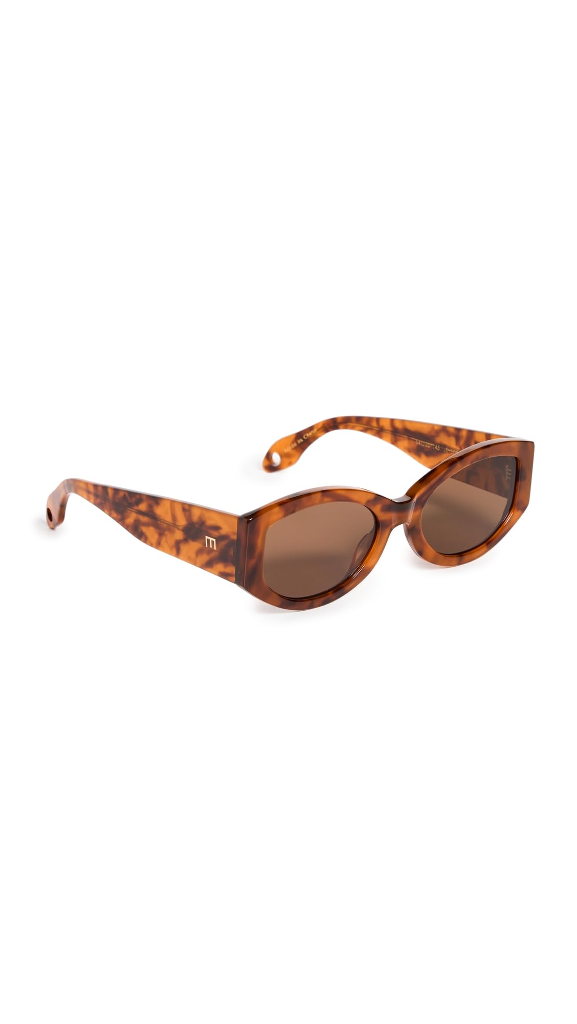 Elisa Johnson Women's Jeannie Sunglasses, Brown Tortoise, One Size