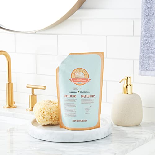 Ecoslay Banana Cream Deep Conditioner 8 oz - Nourishing Hair Mask for Dry, Damaged, Frizzy, and Curly Hair - Plant-Based Deep Conditioning Treatment for Natural and Color Treated Hair