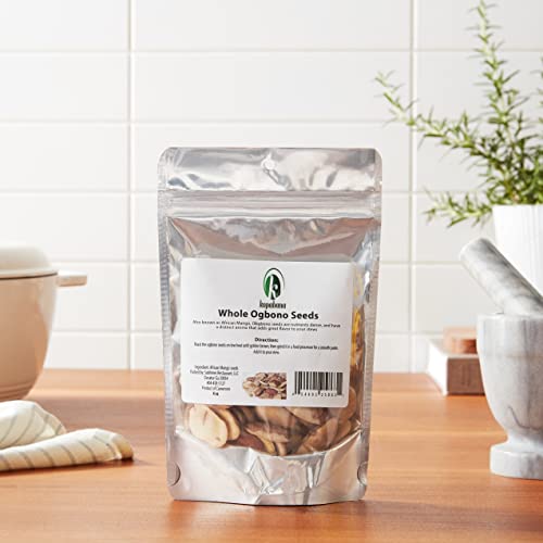 KOPABANA Whole Ogbono seeds | wild mango | African mango| bush mango| dika | mbukpap uyo 4oz
