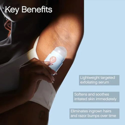 Topicals High Roller Ingrown Hair Serum | Roll-on Tonic to Soothe and Calm Irritated Skin on Face, Armpits and Bikini Areas | Contains Salicylic and Glycolic Acid | Vegan and Cruelty-Free (1.7 Fl Oz)