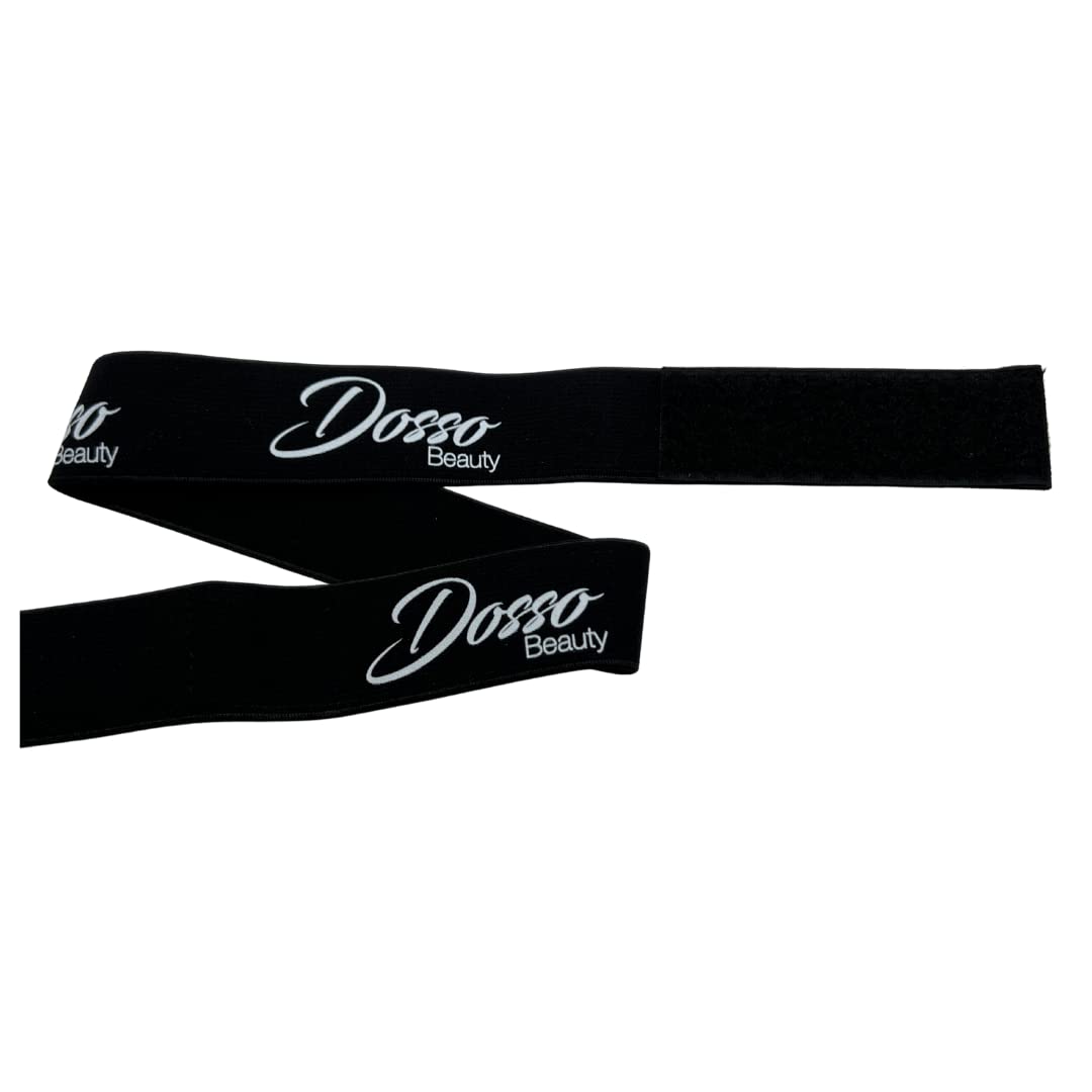 Dosso Beauty Elastic Edge Band, Laying Edges For Braids & Wigs, Velcro Strap, One Size-Fits-All, Versatile Use, Ultra-Fine Polyester Material And Elastic Latex, No Slip