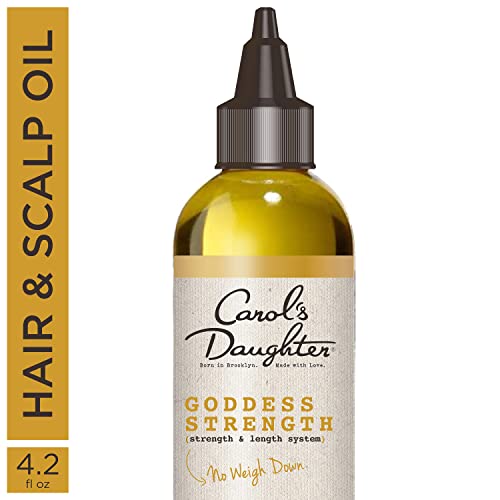 Carol’s Daughter Goddess Strength Hair Care Set- Hair & Scalp Oil and Leave In Conditioner with Castor Oil, Made For Curly, Wavy, Natural Hair, Moisturizing Treatment and Detangler Set