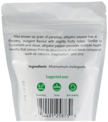 KOPABANA Jumbo Organic Alligator pepper Alligator pepper, Mbongo spice | Pepper Spice |Ataare |Guinea Pepper | Alligator Pepper | Grains of Paradise | Lizard Peppe (64)